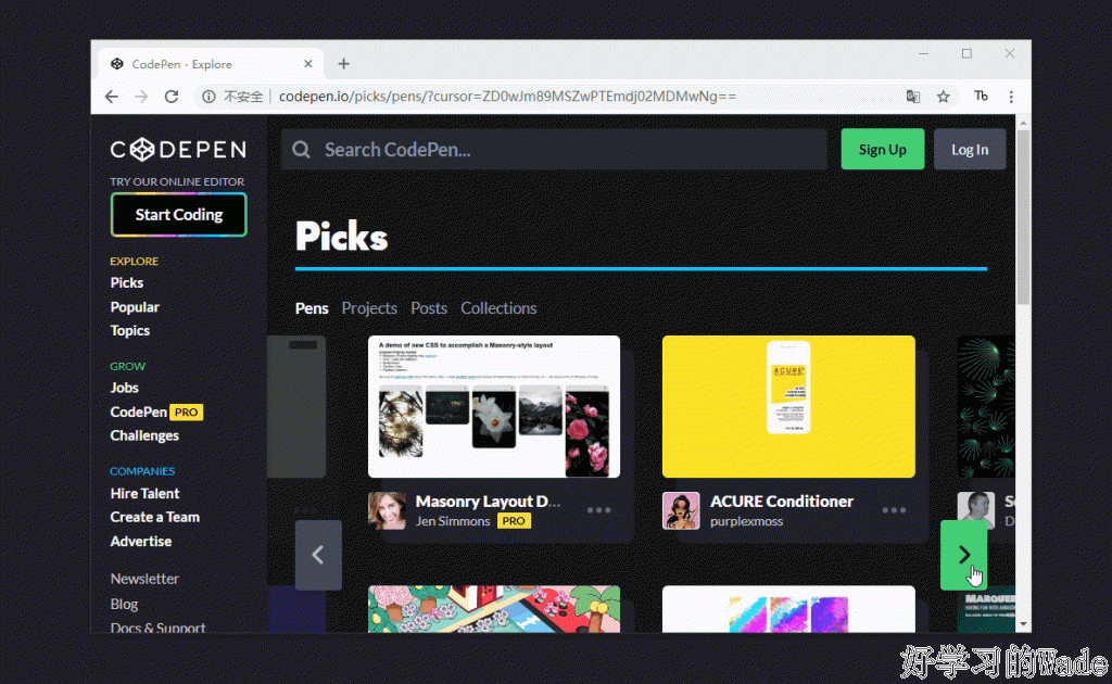 CodePen - 前端代码神器